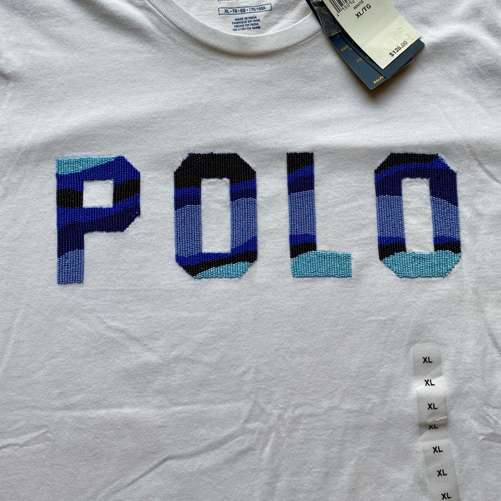 Polo Ralph Lauren Beaded T-shirt NWT - Picture 3 of 14
